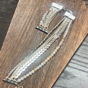 Boho Elegant Multi-Strand Silver and Gold Watch Band